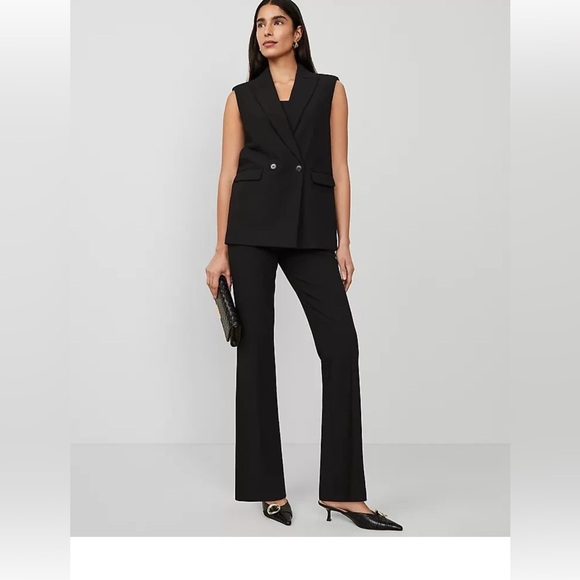 New $129 Ann Taylor The high rise skinny trouser pant in bi stretch sz 12 - Picture 1 of 3